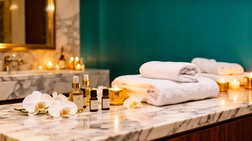 Calming foot reflexology treatment room at Happy Feet